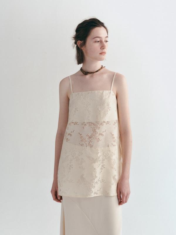 キャミソール レディース トップス 夏服 ノースリーブ カットソー ポリエステル 花柄 スピード競技 当たること冷感 普段使い走り 韓国