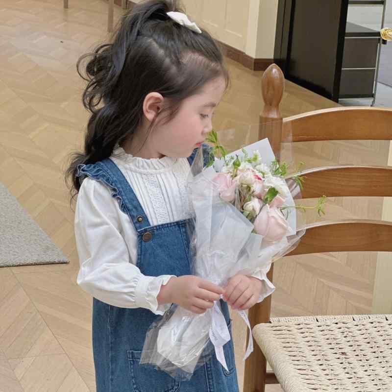 プルオーバー ガールズ 歳月 レトロ うつり変わり 白いこと トップス エンジェルの綿 スピード競技襟 愛くるしい 普段使い走り3