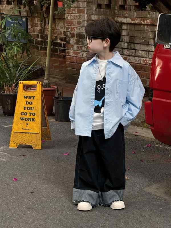 プルオーバー お坊っちゃん 長袖 トップス ちびっ子服 歳月 無地 ゆったり パステル色の 綿％ 普段着 愛くるしい 今めかしい 青 白3