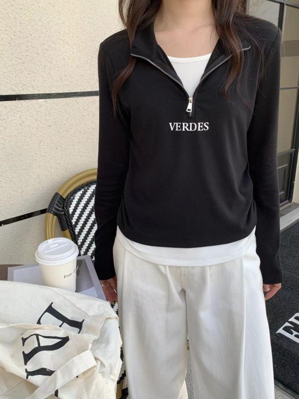 プルオーバー レディース 長袖 薄っぺら 花の冠yd風 ティーシャツ トップス 綿 修身 きつい か細い ラウンドのど首 黒いこと サクラ色系 白いこと 心地よい 普段使い走り 表どおり3