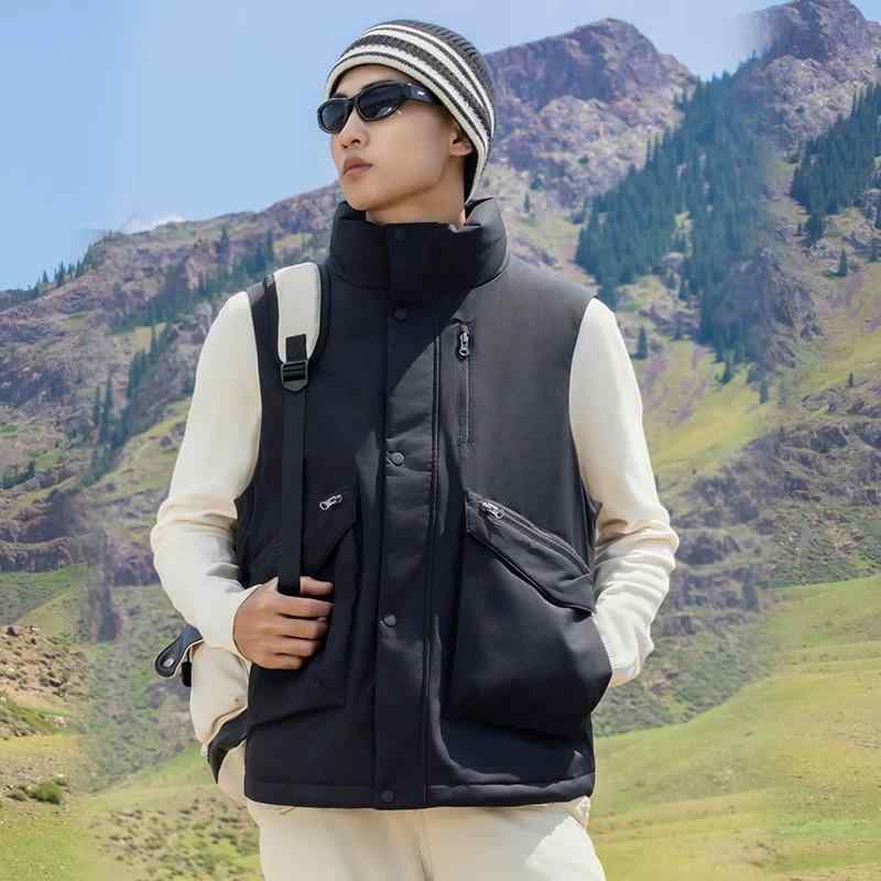 より良い 成人男性用 秋冬 生あたたかい 白落ち込む ポリエステル 運動すること 立ち襟 心地好い 黒いこと カーキ 米国海軍 馬鹿でかい大いさ