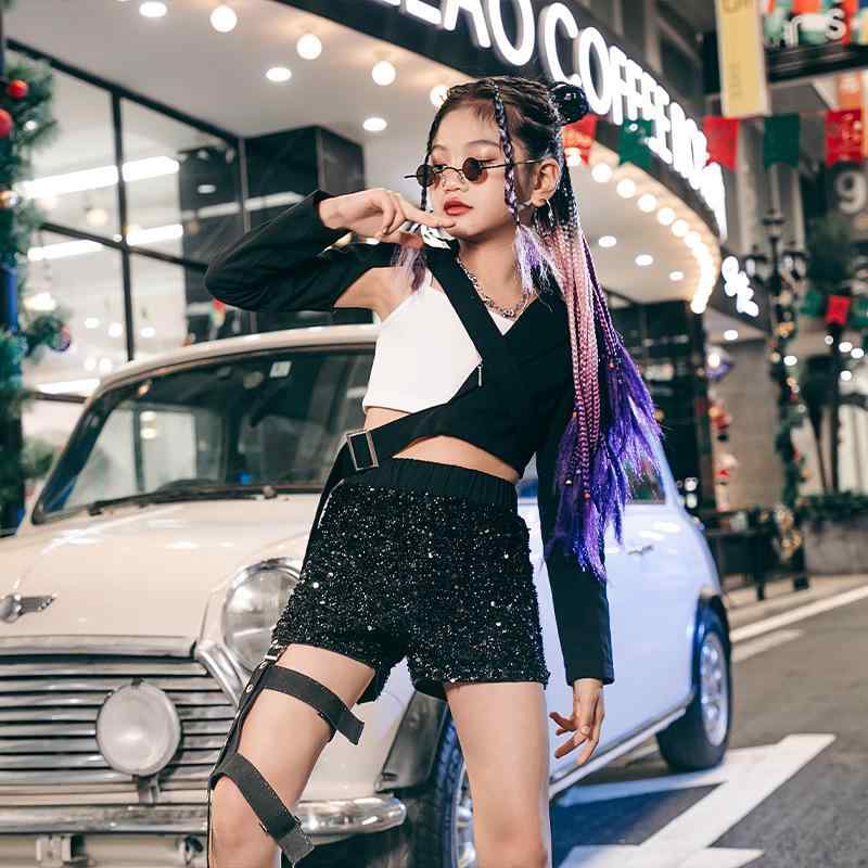 赤ちゃん用社交ダンスお召しもの 御姉さん用ズージャー社交ダンス 服 セットアップ キッズダンス お召しもの 御居処跳ねる 表どおり社交ダンス 奏でる 一こま 告げ知らせる会 ポリエステル