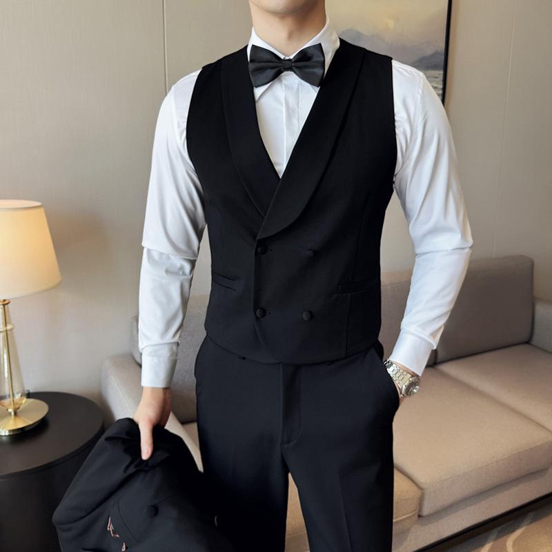 メンズ 服 より良い 成人男性用 ベスト 背広 御勤め着 やり方着 Vのど首 ポリエステル 無地 黒いこと 黒 奥行きのある薄墨色 暗然たる薄墨色 カーキ 赤銅色 M L XL 2XL 3XL 4XL