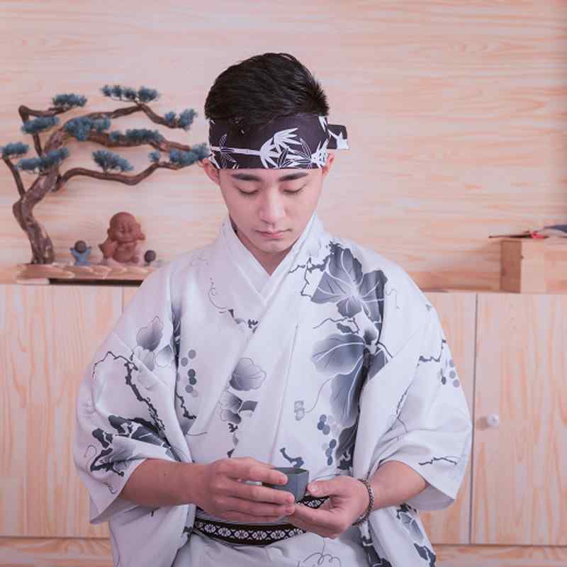 着物 成人男性用 浴衣 書き割り 朦朦たる ポリエステル シワになりにくい 角帯 頭巾 内襯 ソックス付き添い人 日本言い慣わし御召しもの 心地好い
