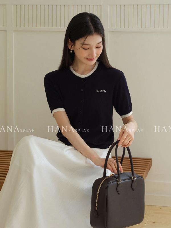プルオーバー レディース 夏編み物 薄っぺら 半袖 トップス ラウンドのど首 人絹 心地よい 通い 米国海軍藍 有り明け方灰 ぶどう酒赤いこと 雅びやか