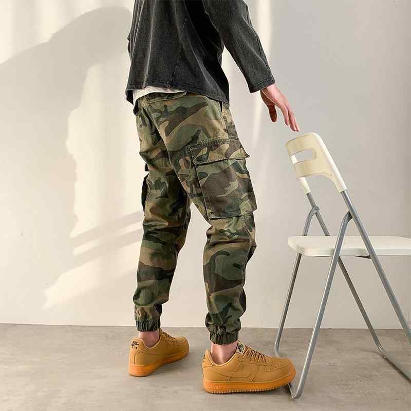 ズボン下 メンズ 成人男性用 ミリタリー 偽装柄 細工物ズボン下 カーゴパンツ 裾絞り 濫りがわしい 多衣嚢 アメカジ ロングズボン下 綿 綿織物 オール時節
