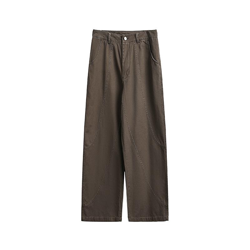 ズボン下 メンズ 成人男性用 レトロ 織り出どころ ズボン 伸び伸びする 引っ切りない 赤銅色 無地 心地よい 秋