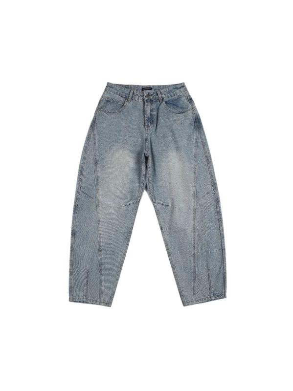 ジーンズ メンズ テーパードパンツ 歳月 日本製 ウォッシュ工業 ルーズフィット 伸び伸びする ゆったり 心地よい アメカジ デニム ジーパン 長ズボン