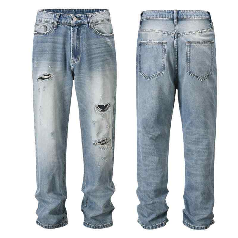 デニム メンズ 水洗いする 不都合産業 御居処跳ねる 表どおり系 濫りがわしい ゆったり 古着風  ロングズボン下 ジーンズ 綿 ズボン