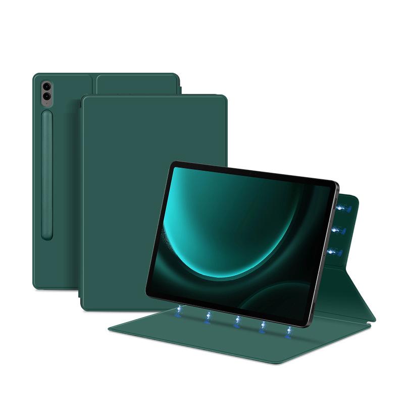 タブレットケース Samsung 男性用 マグネット スタンド機能 耐衝撃 ・委皮 スマートON/OFF 11インチ 124インチ 146インチ ブラック ブルー グリーン グレー3｜AR企画　店