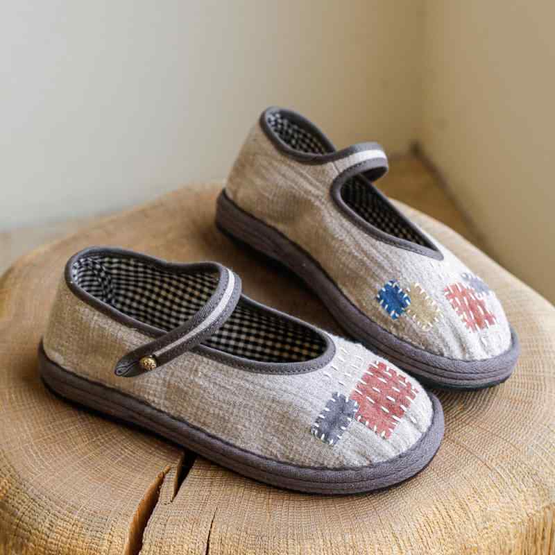 手編み靴 レディース 平べったい 木目細か 置き目とり捨てる スリッポン 天然ゴム底 パッチワーク うつり変わりdesign 通気性 好いたらしい 歩き分かりやすい 上滑り打ち切り ベージュ 緑 黒