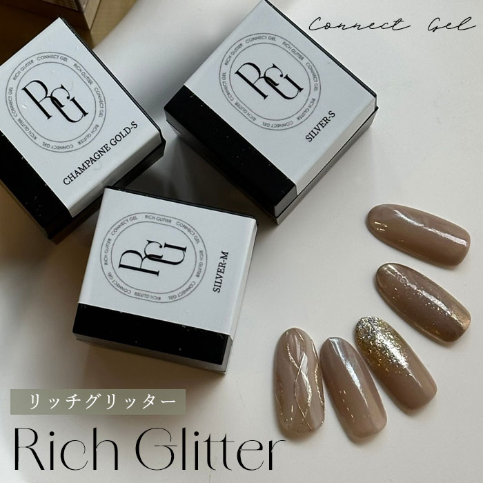 楽天市場】リッチグリッター 8種セット 【 4色 2サイズ 】ラメ