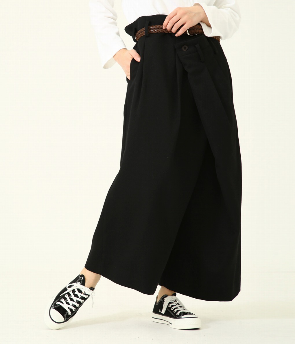 Maison Eureka メゾンエウレカ レディース Wrap Slacks ラップ スラックス パンツ ラップパンツ ワイド レディース Eureka 260 Dea Tnfarmersmarkets Org