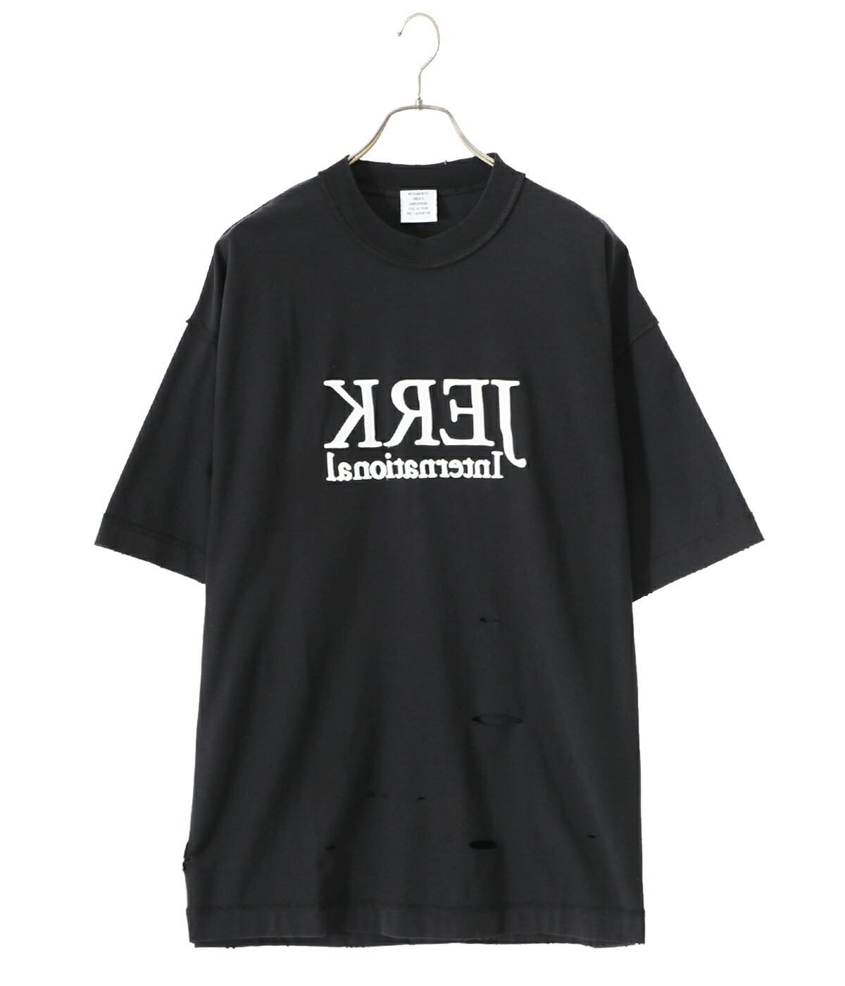 ☆VETEMENTS☆ヴェトモン☆刺繍入りアフターライフTシャツ VETEMENTS】EMBROIDERED AFTERLIFE T-SHIRT(WHITE) | AYIN
