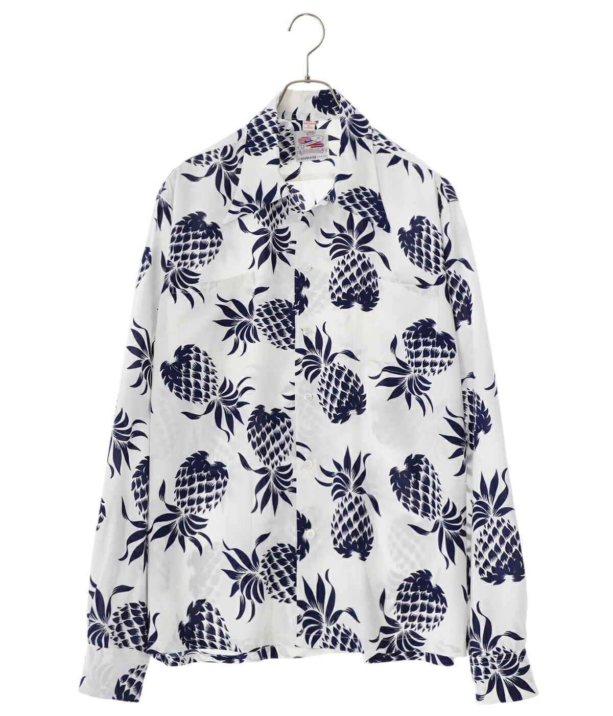 [送料無料]DUKE KAHANAMOKU : L/S RAYON HAWAIIAN SHIRT“DUKE’S PINEAPPLE” / 全2色 : DK26793[STD]