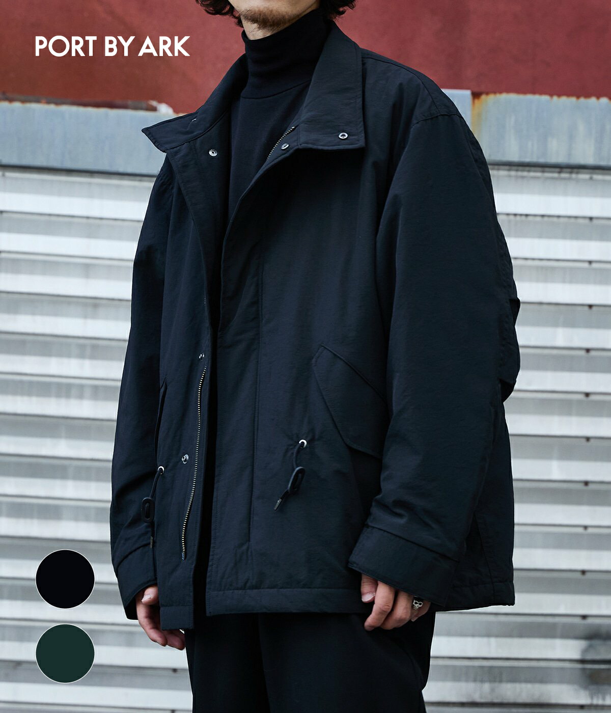 PORT BY ARK Zip Blouson サイズ2 PORT BY ARK Zip Blouson サイズ2 PORT BY ARK Zip Blouson サイズ2