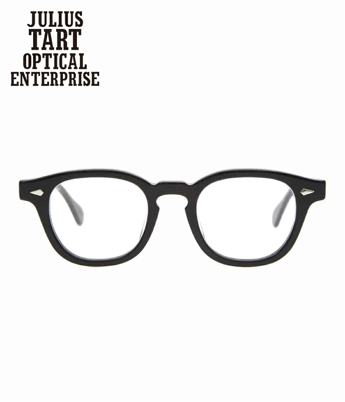 【楽天市場】JULIUS TART OPTICAL / ジュリアスタートオプティカル : AR 46-22 - BLACK - / 全6色 :  ユニセックス ファッション雑貨 小物 メガネ アイウェア ワンポイント クラシック デイリーユース タウンユース ギフト プレゼント :  JTPL-002A【COR ...