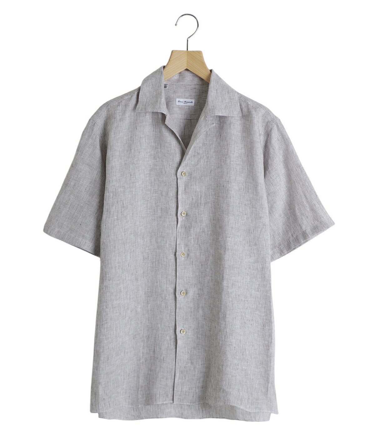 [送料無料]Errico Formicola : CESARE M/C Open Collar S/S Shirts STRIPE : 11-3474-33[MUS][BJB]