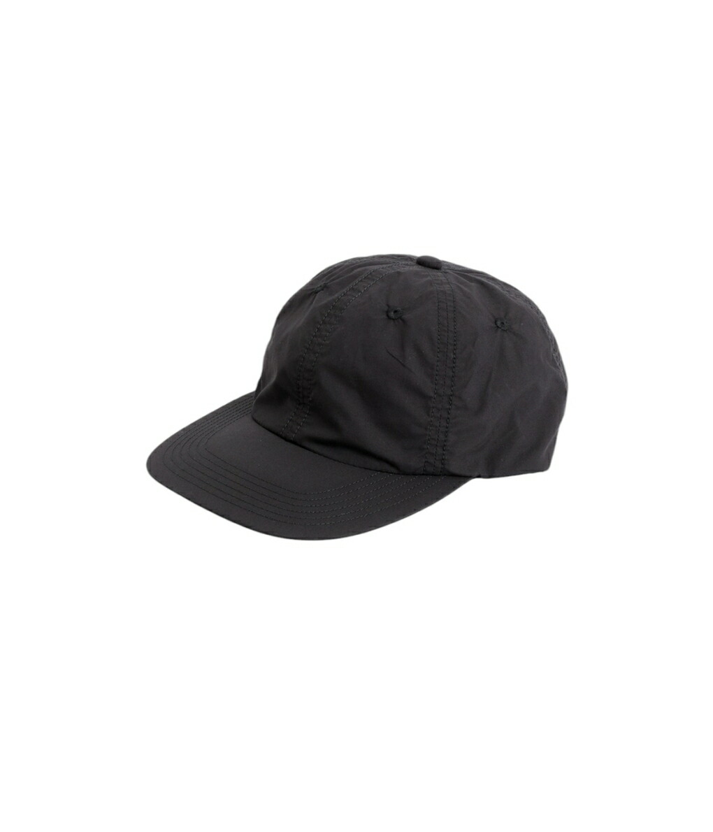 E-008C Cotton Gaba 6panel Cap(F(MEN) Black/ブラック): KIJIMA