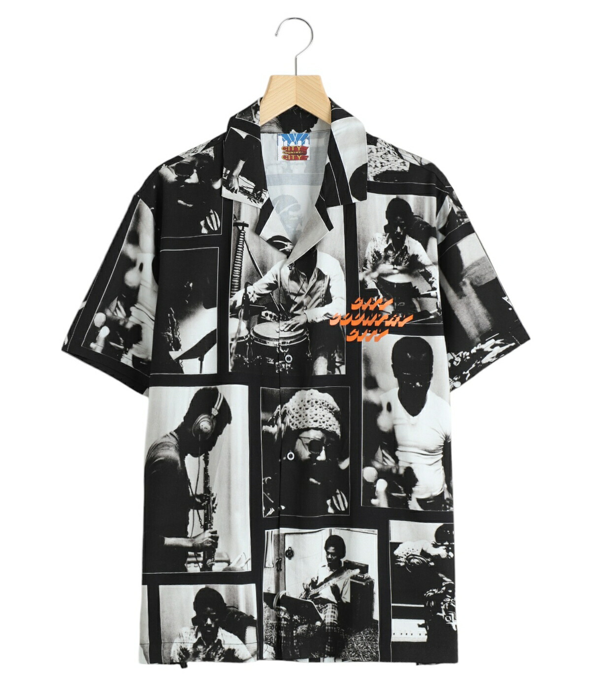 [SALE]CITY COUNTRY CITY : CITY COUNTRY CITY x LONNIE LISTON SMITH_OPEN COLAR S/S SHIRTS_COSMICK FUNK : CCC-251W001[WAX][REA]