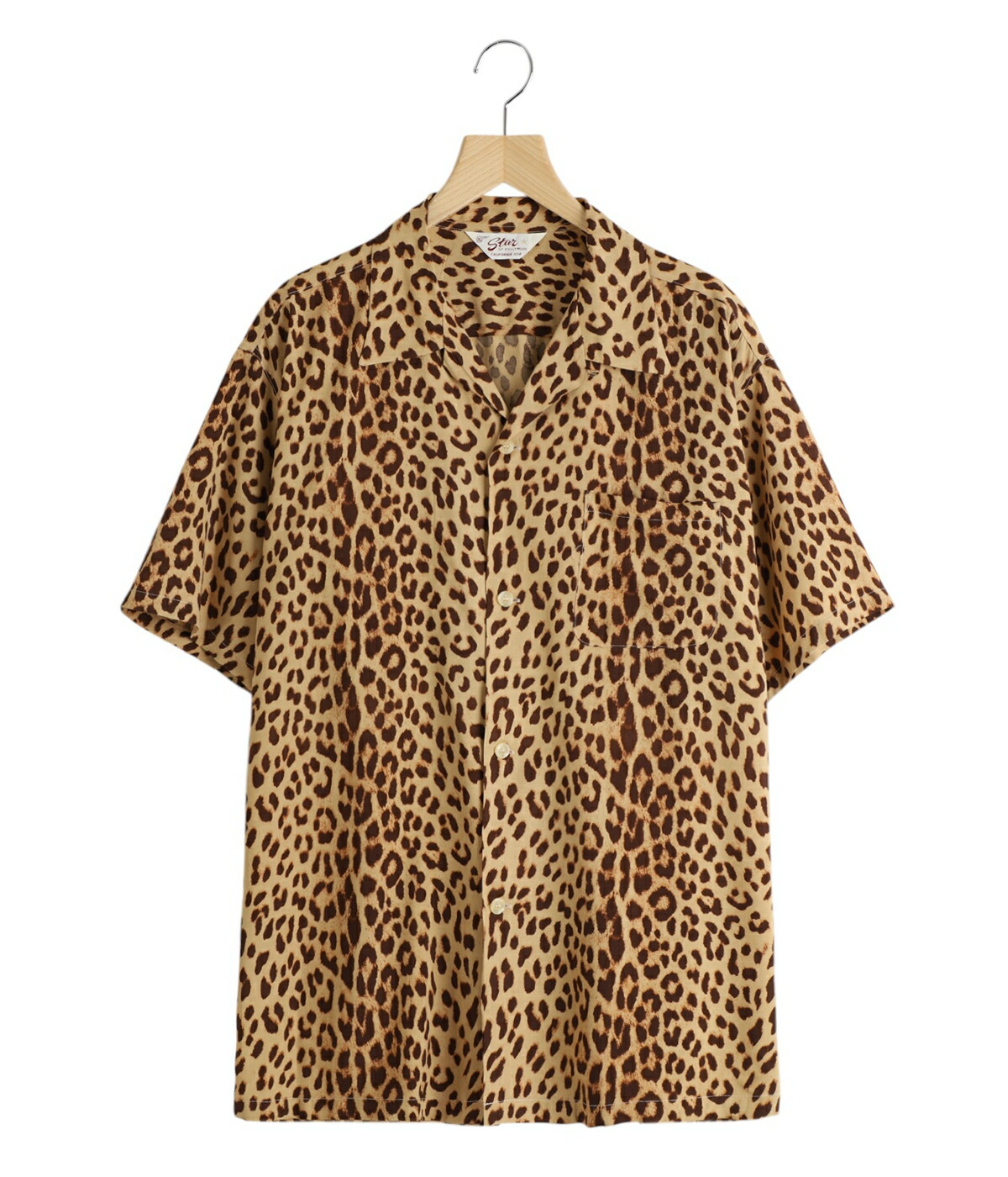 クリームソーダ　ヒョウ柄　別珍　ベルベットCREAM SODA 半袖 L クリームソーダ ヒョウ柄 別珍 ベルベットCREAM SODA 半袖 L