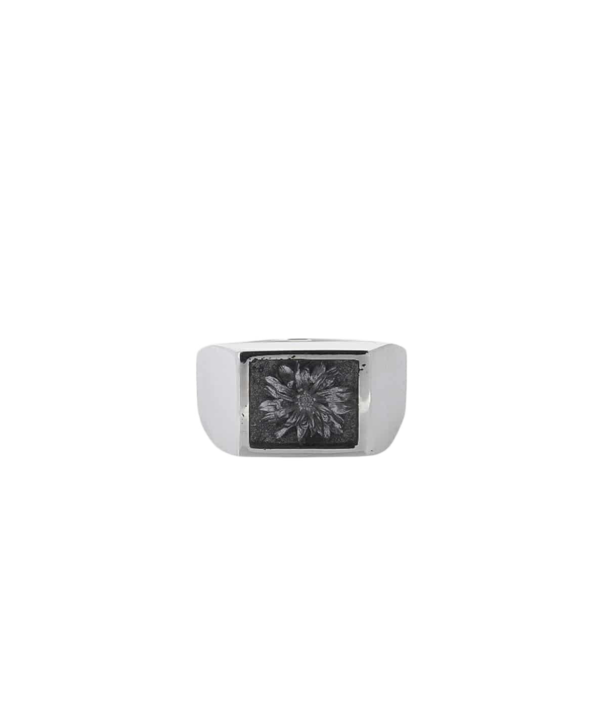 楽天市場】XOLO(ショロ) Signet Ring with Black Flower