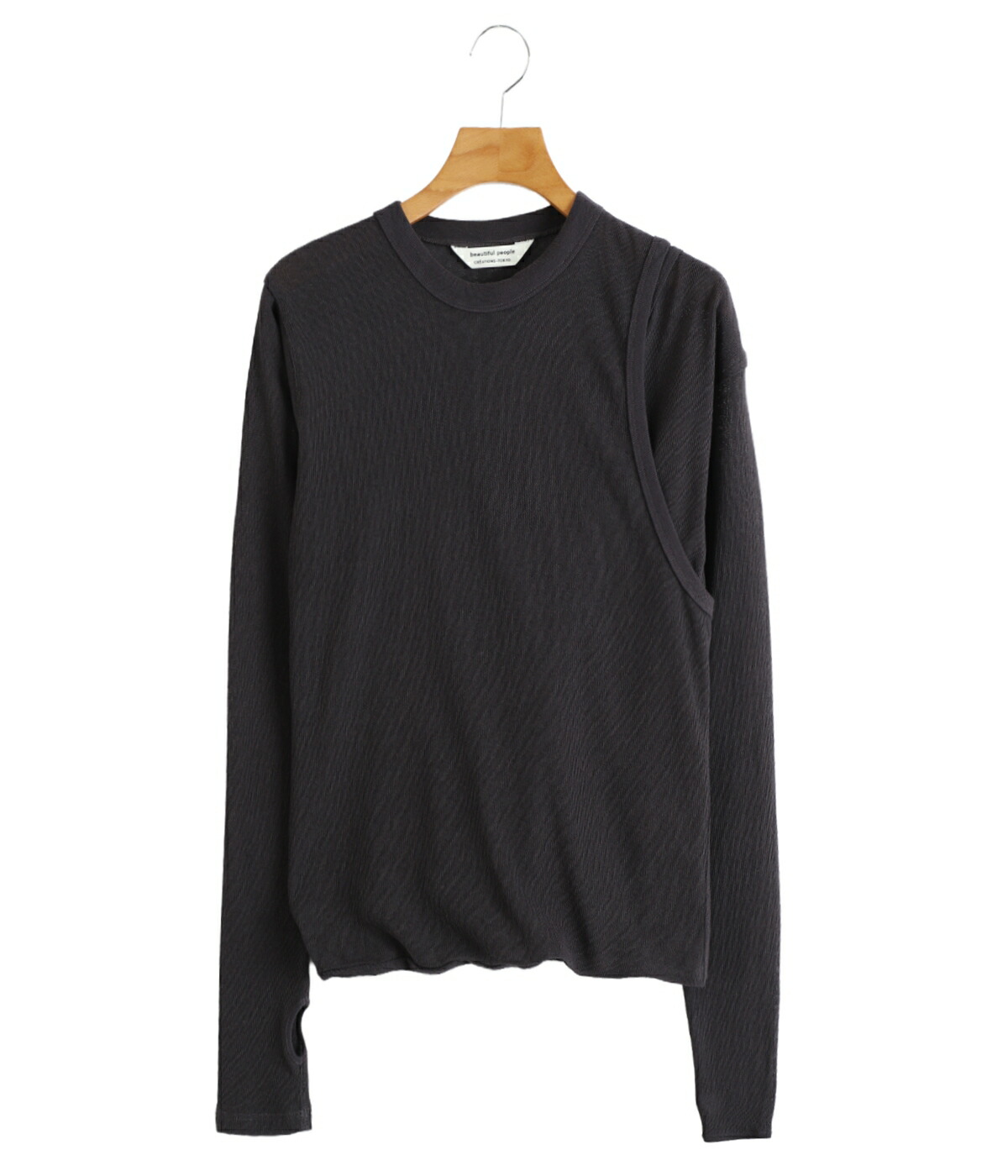 [送料無料]beautiful people : [レディース]double-neck suvin hightwist jersey top : 1545310007[ANN]