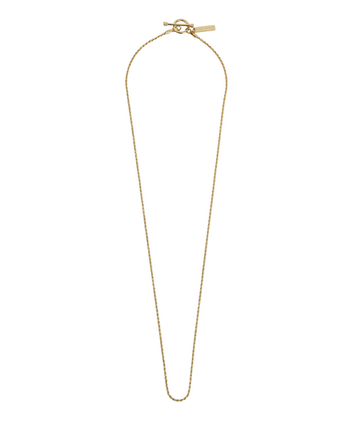 [送料無料]XOLO JEWELRY : Tiny French Rope Link Necklace -Gold- : XON042-GOLD[COR][REA][コンパクト][D]