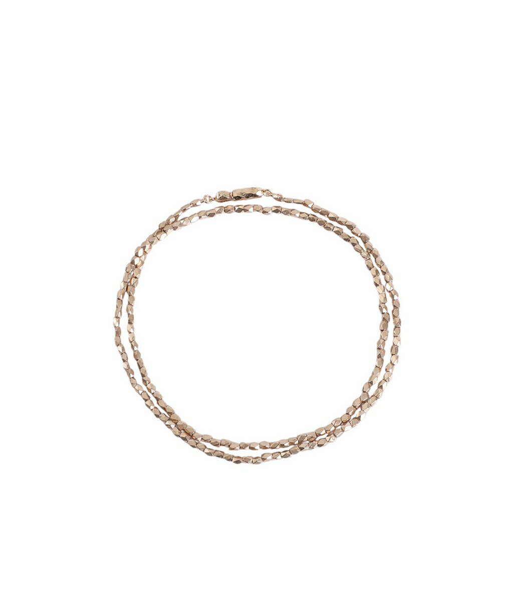 [送料無料]PORTER CLASSIC : GOLD BEADS DOUBLE BRACELET 15 : PC-011-2854-ROSE[COR]
