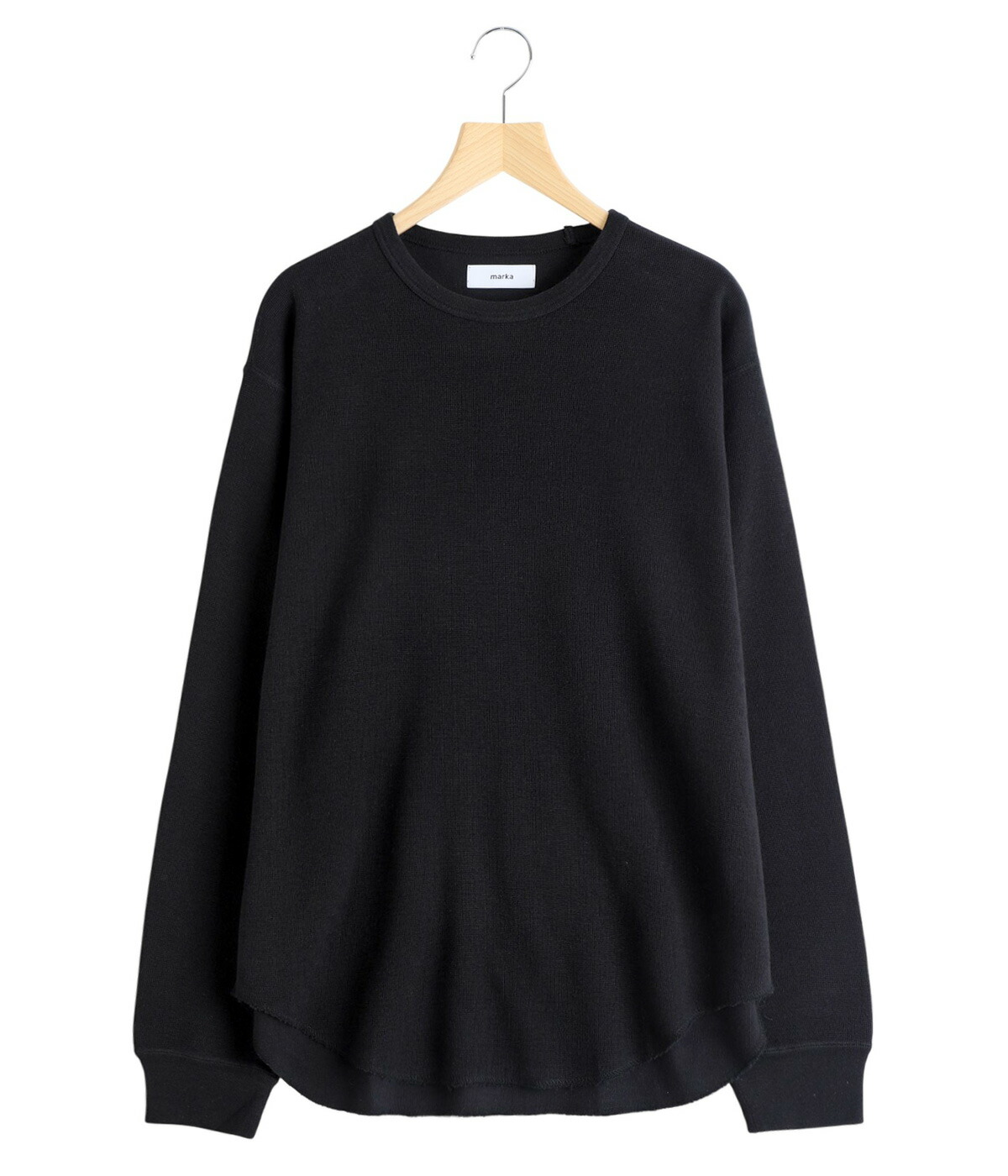 marka CREW NECK sp120’s wool cotton knit M24C-17CS02C-blk-blu-01.jpg