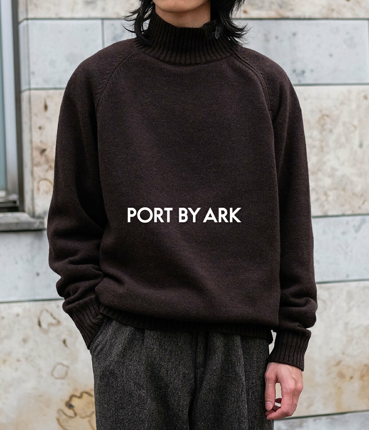 楽天市場】[送料無料]PORT BY ARK : Half Zip Knit / 全3色 : PO18