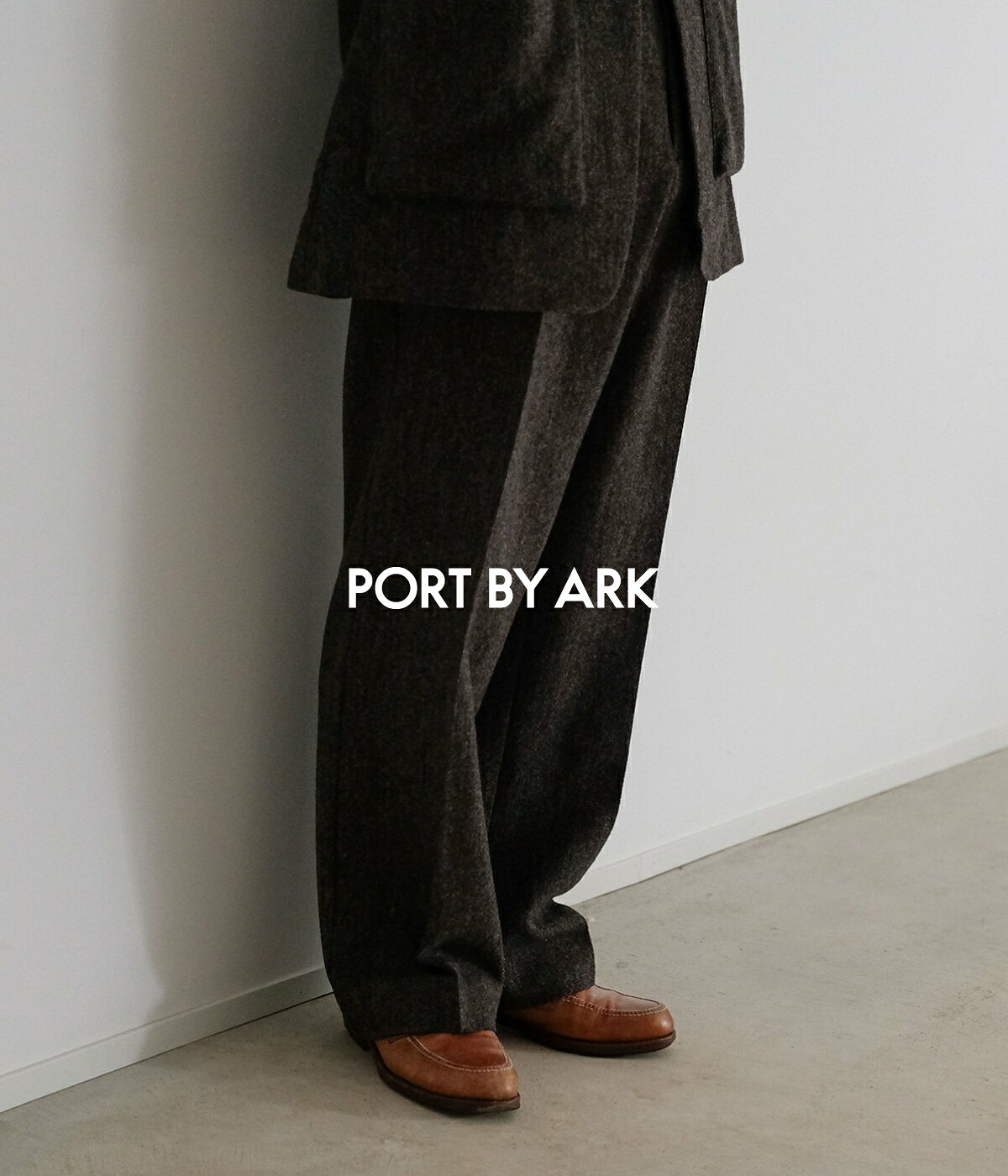 [送料無料]PORT BY ARK : British Tweed Trousers : PO18-PT02[COR][BJB]