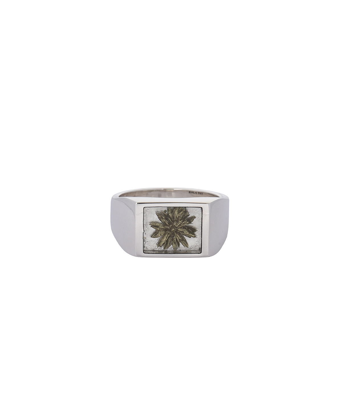 楽天市場】[送料無料]XOLO JEWELRY : Signet Ring with Gray & Gold