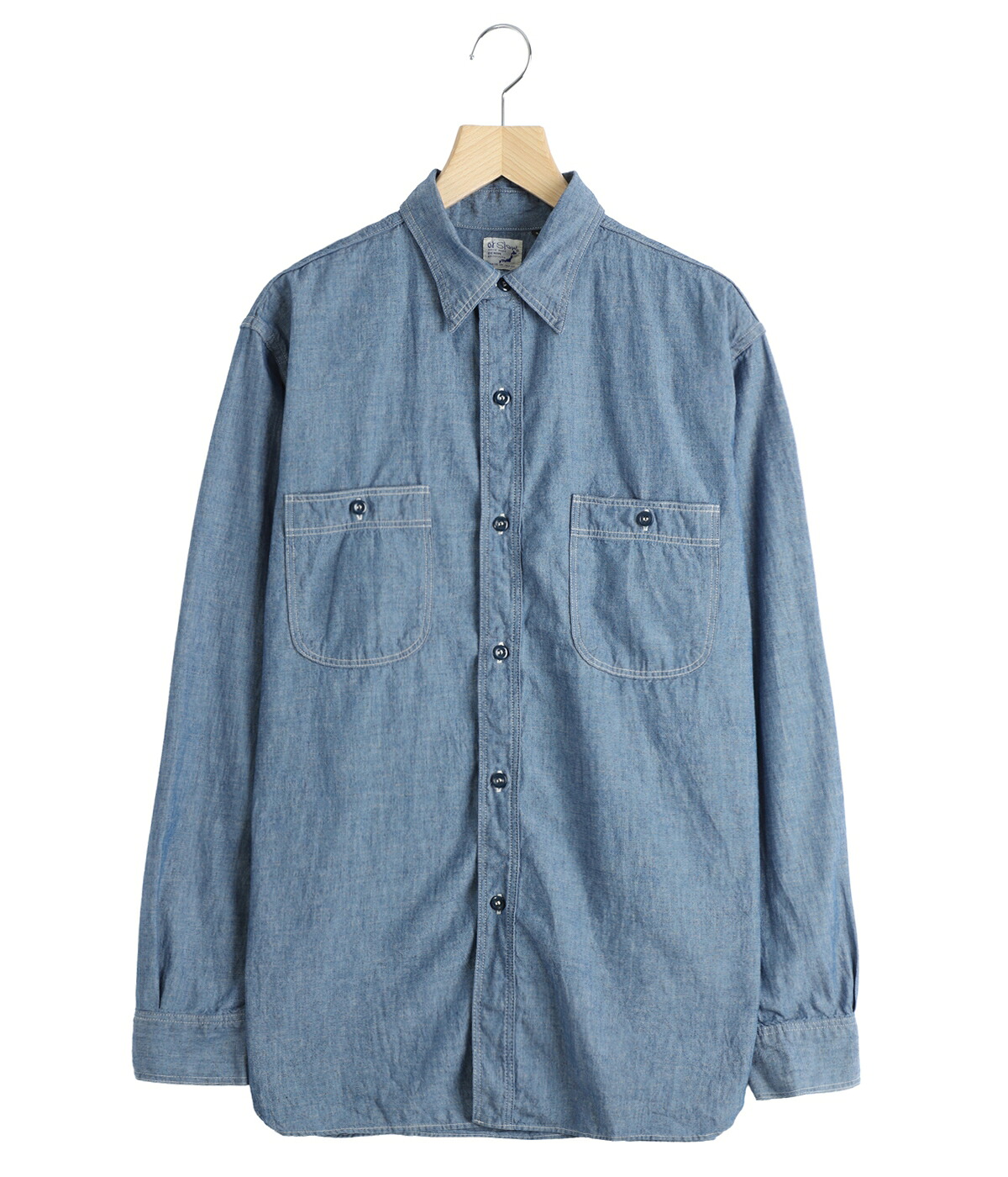 [送料無料]orSlow : RELAX FIT CHAMBRAY WORK SHIRT : 01-8270-84[STD][REA]