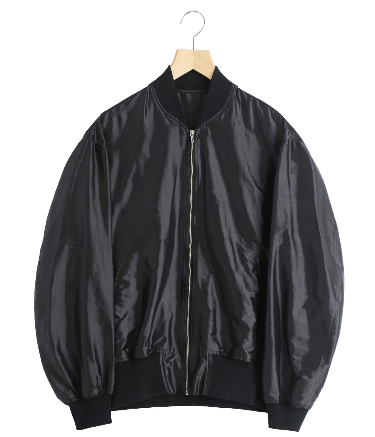 [P10倍]Scye : Silk Nylon Parachute Cloth Bomber Jacket : 1126-61016[MUS]