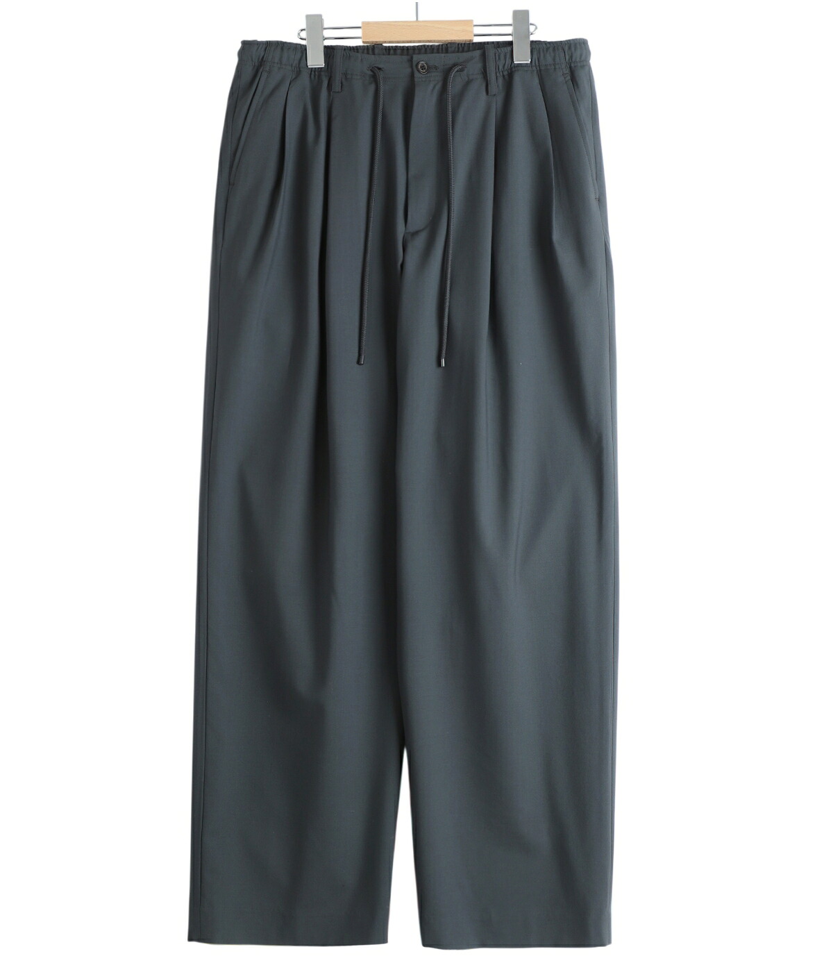 [送料無料]MARKAWARE : DOUBLE PLEATED EASY TROUSERS -ORGANIC WOOL 2/80 TROPICAL- / 全2色 : A26A15PT02C[WIS][MUS]