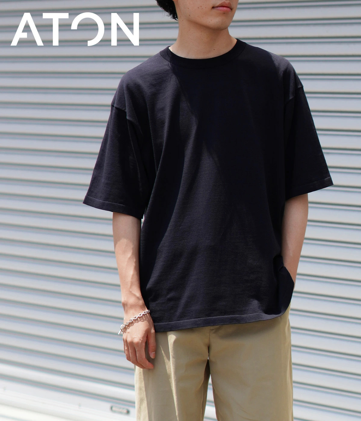 ATON BABY ALPAKA KINT STOLE 希少品 美品 ATON BABY ALPAKA KINT STOLE 希少品 美品
