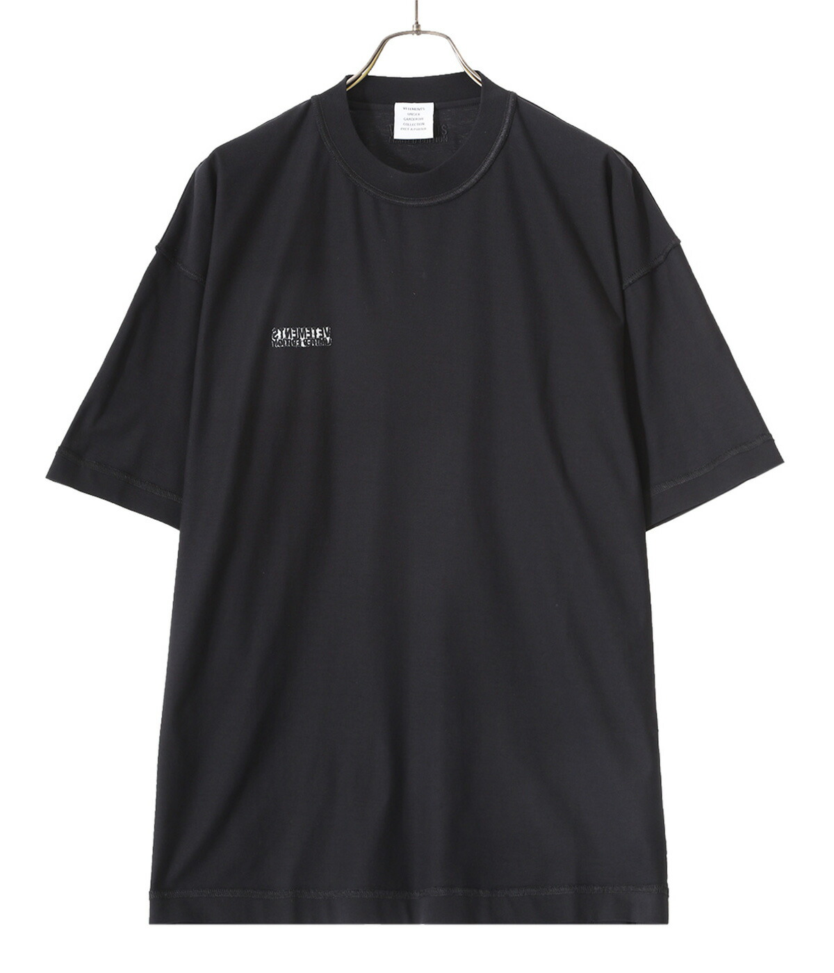 【関税込み】VETEMENTS ホワイト Inside Out Label Tシャツ VETEMENTS Men's Inside Out Label T-Shirt in White Vetements