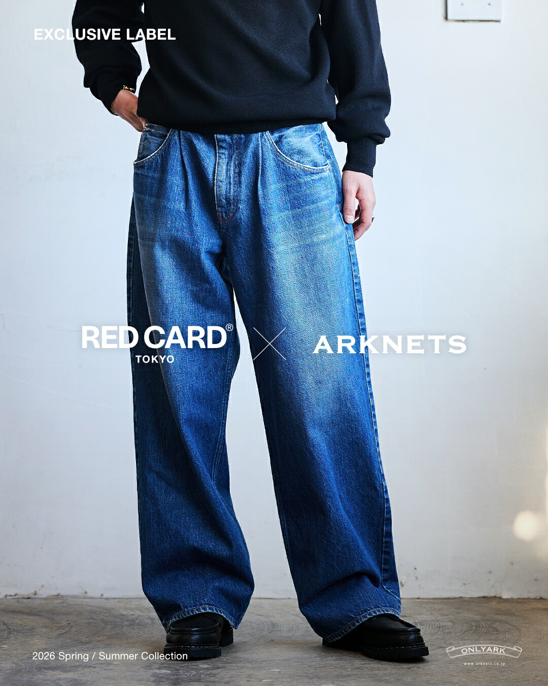[送料無料]RED CARD TOKYO : 別注 90&rsquo;s Baggy : ONLYARK-3-2608[MUS]｜ＡＲＫｎｅｔｓ