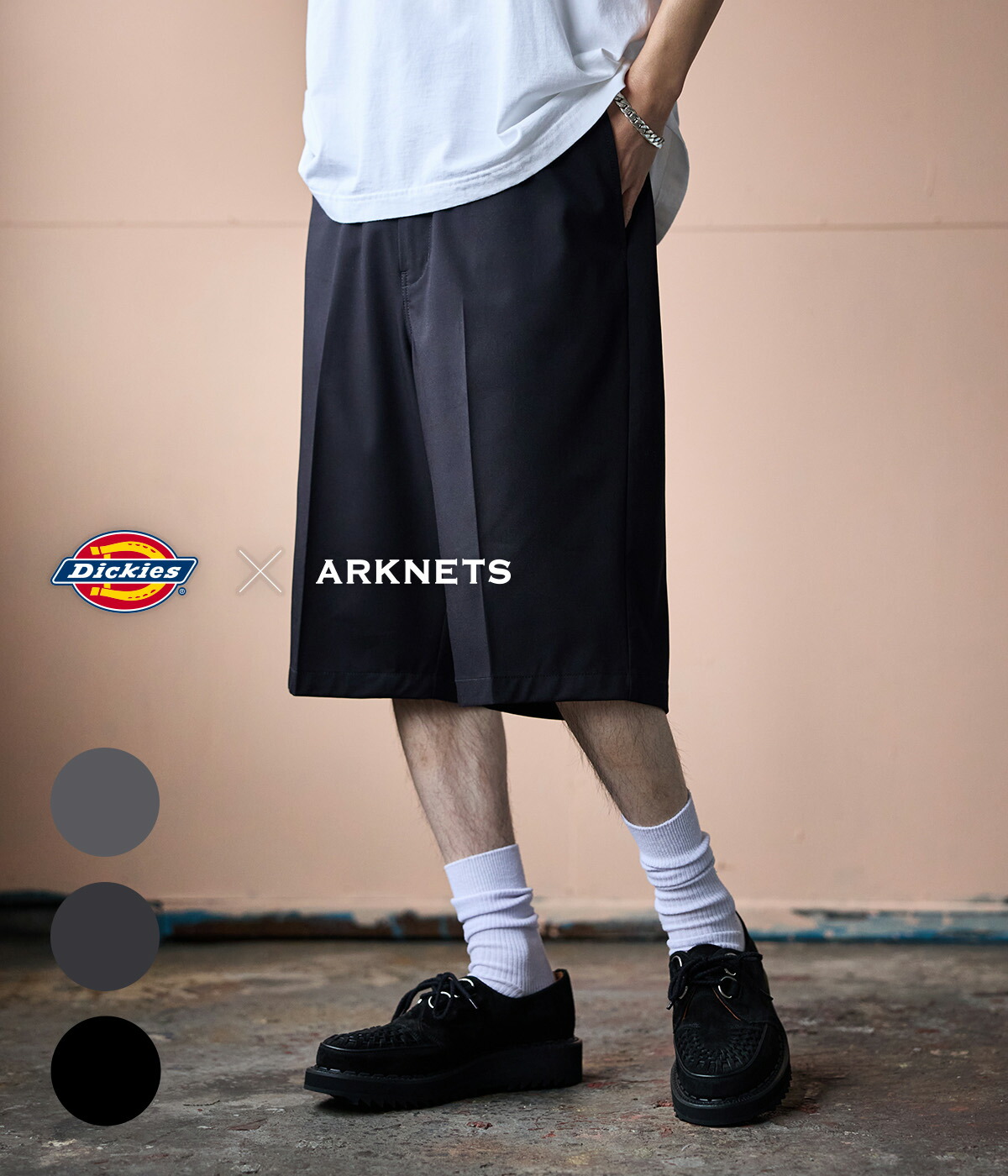 [送料無料]Dickies : 別注 Wide Work Shorts / 全3色 : ONLYARK-3-2604[AST][REA]｜ＡＲＫｎｅｔｓ