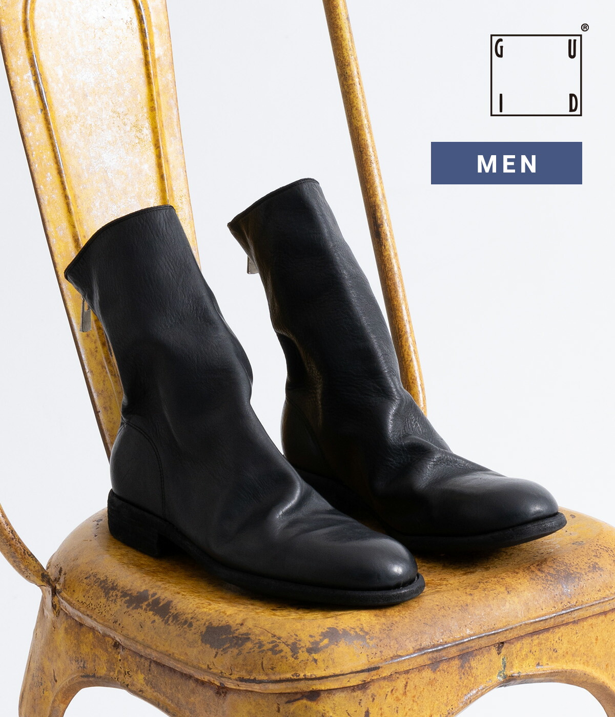 楽天市場】【送料無料】GUIDI / グイディ : BACK ZIP BOOT : バック 