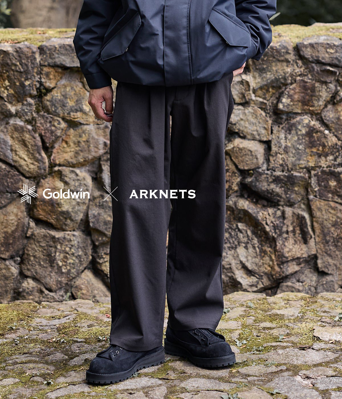 [送料無料]Goldwin : 別注 Dry Stretch Twill Tuck Straight Pants : ONLYARK-3-2508[PIE][REA]