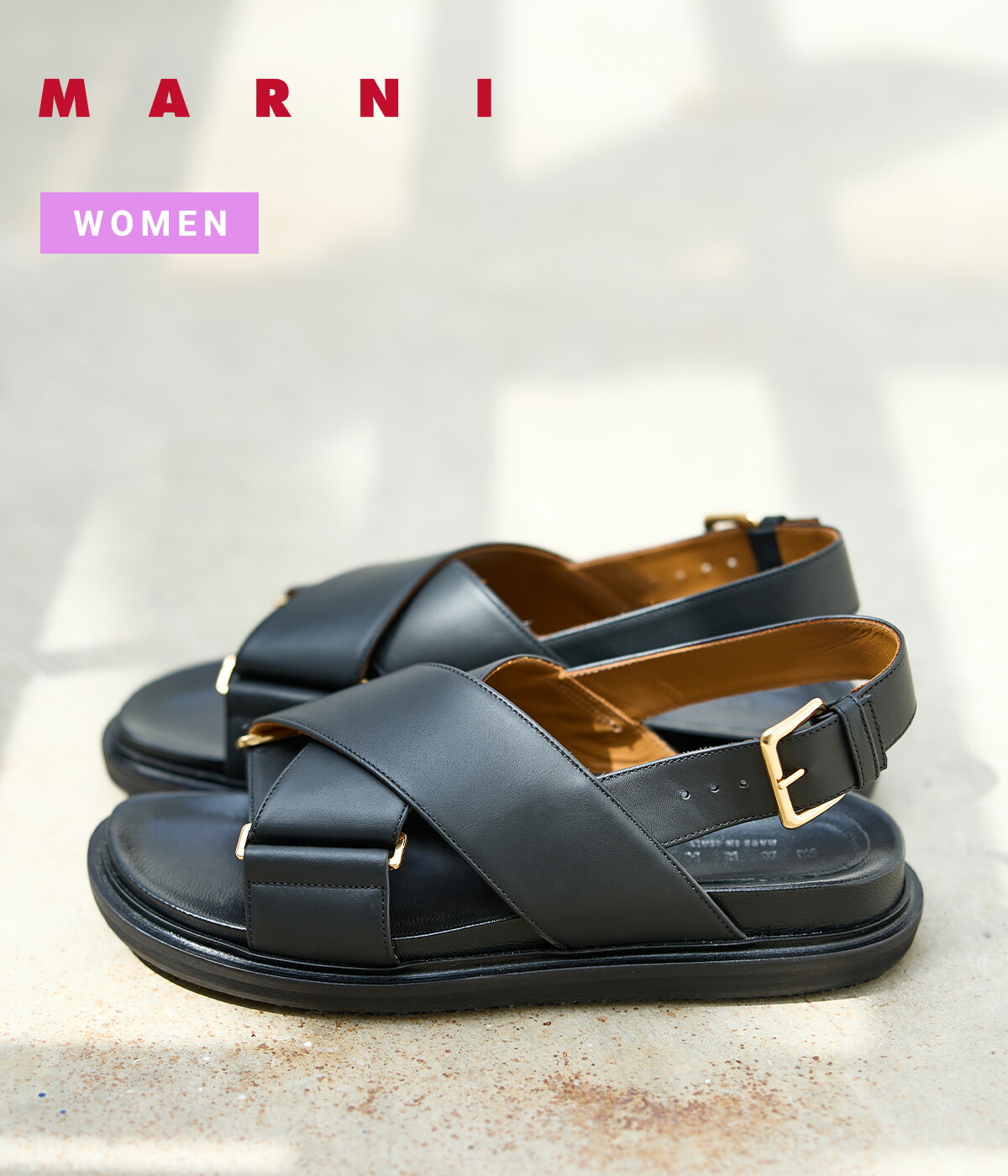 シャツと◎[マルニ]FUSSBETT シングルストラップ レザーサンダル 口コミ・レビュー｜♢MARNI♢マルニ レザーサンダル☆正規品