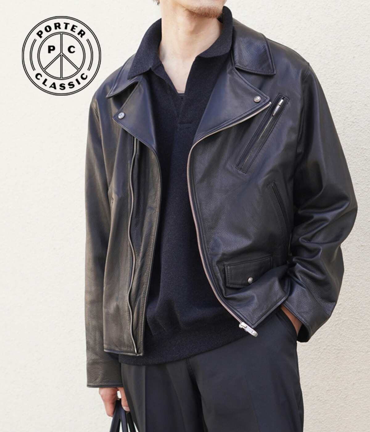 楽天市場】[P10倍]PORTER CLASSIC : PC RIDERS JACKET W/LOVE&PEACE