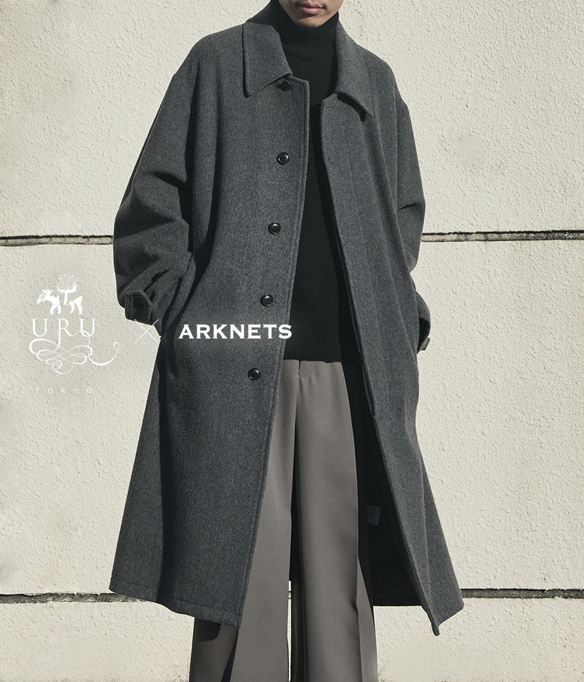 楽天市場】URU : 別注 NAPPING MELTON - BALMACAAN COAT : ONLYARK-5