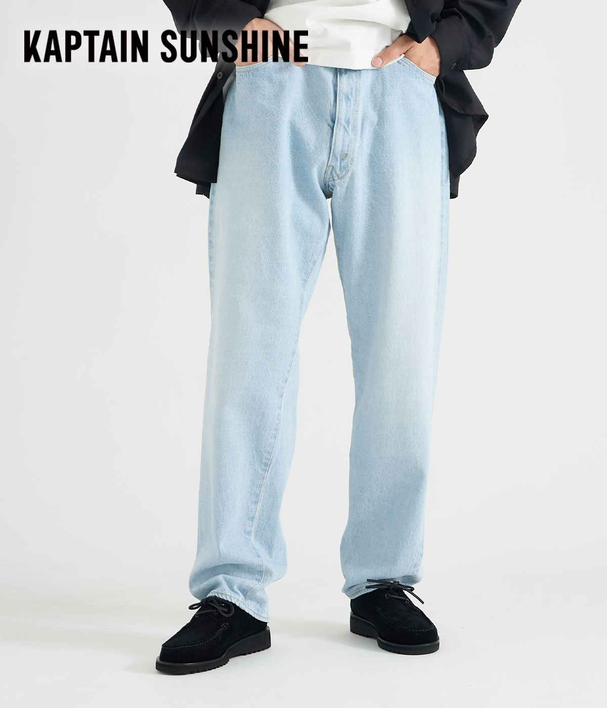 楽天市場】[送料無料]KAPTAIN SUNSHINE : 5P Zipper Front Denim Pants