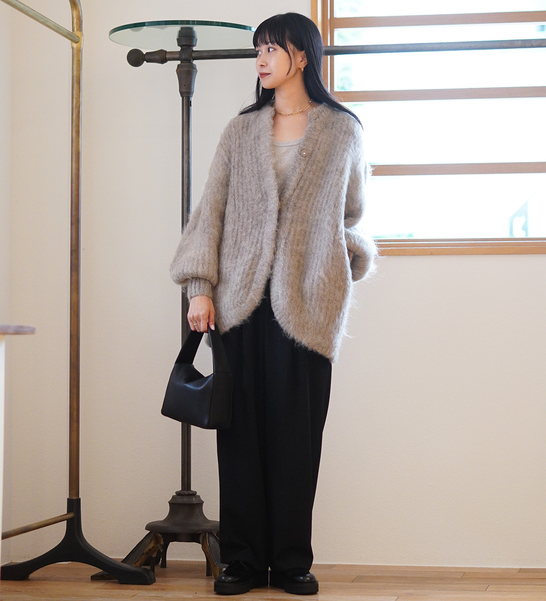 P10倍】CLANE / クラネ : 【レディース】COLOR MOHAIR SHAGGY CARDIGAN