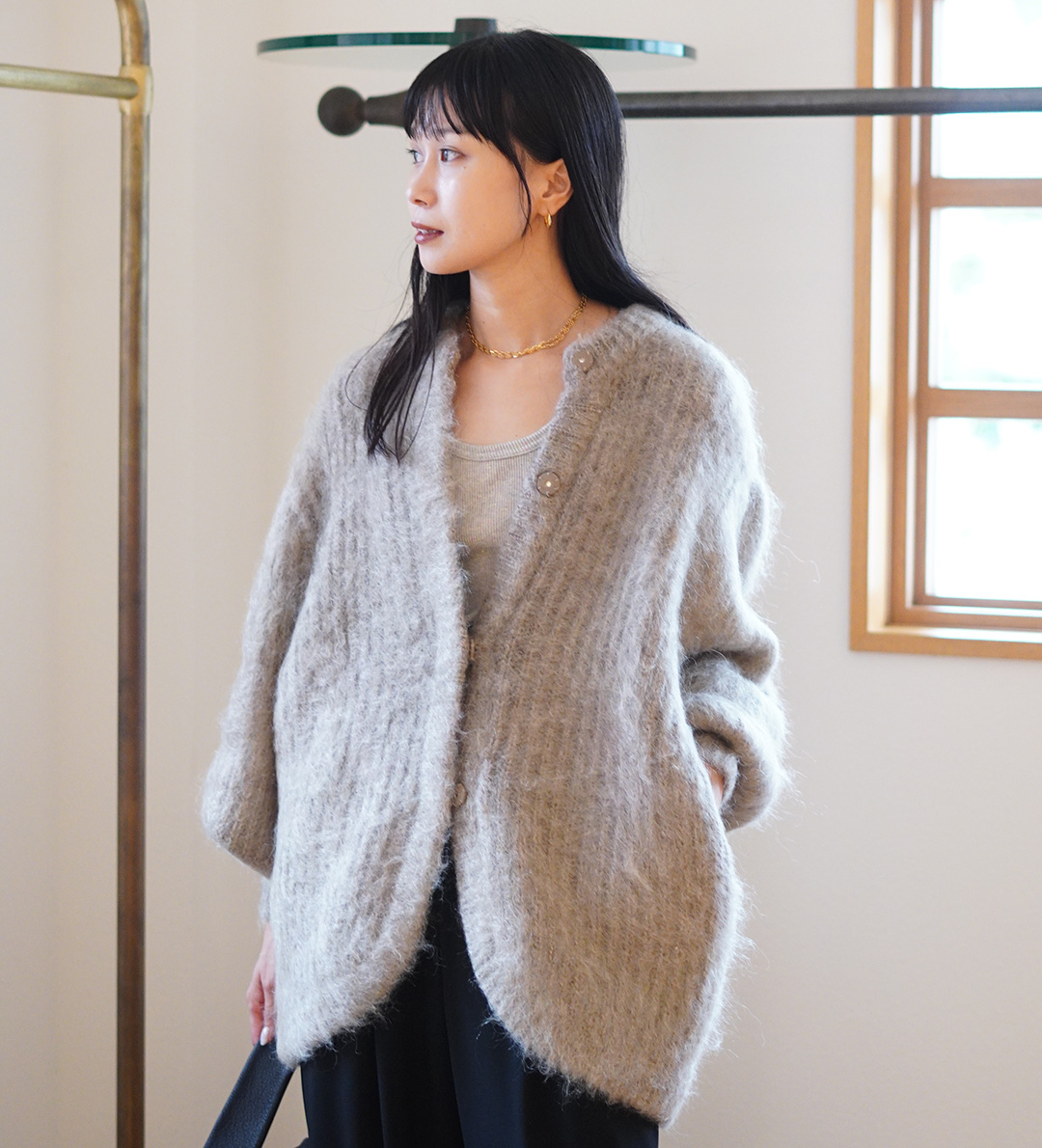 P10倍】CLANE / クラネ : 【レディース】COLOR MOHAIR SHAGGY CARDIGAN