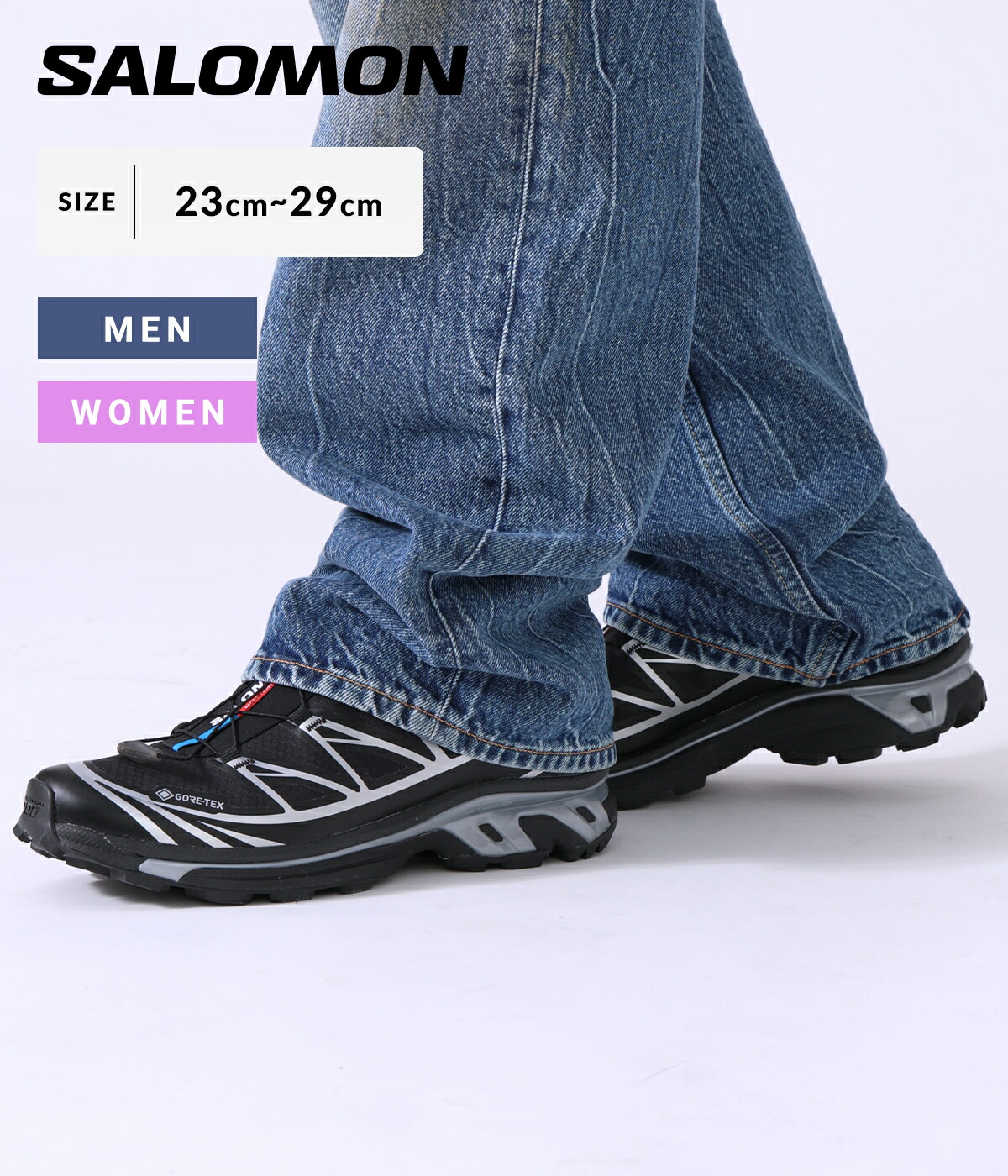 [送料無料]SALOMON SNEAKERS : XT-6 GTX Black/Black/Ftw Silver : L47450600[DEA][WAX]