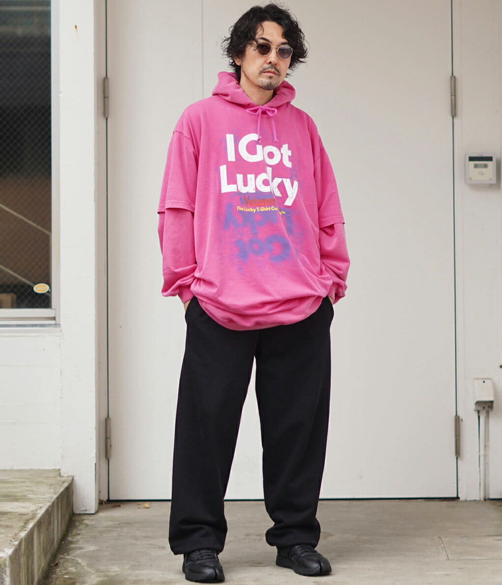 vetements アナーキー スウェット パンツ ブラック ロゴ-